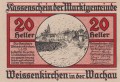 Weissenkirchen in der Wachau5 20 Heller 15.4.1920-30.11.1920 A.jpg