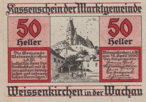 Austria Weissenkirchen in der Wachau 50 Heller 15.4.1920-30.11.1920 AU/UNC