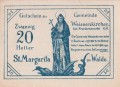 St. Margarita am Walde 20 Heller 19.5.1920-31.12.1920 A.jpg