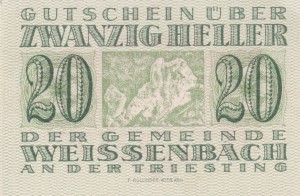 Austria Weissenbach a.d. Triesting 20 Heller 1.7.1920-1.10.1920 aUNC