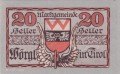 Wörgl in Tirol 20 Heller 31.12.1920 niebieski A (2).jpg