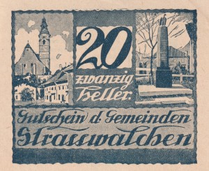 Austria Strasswalchen 20 Heller 24.4.1920 AU/UNC