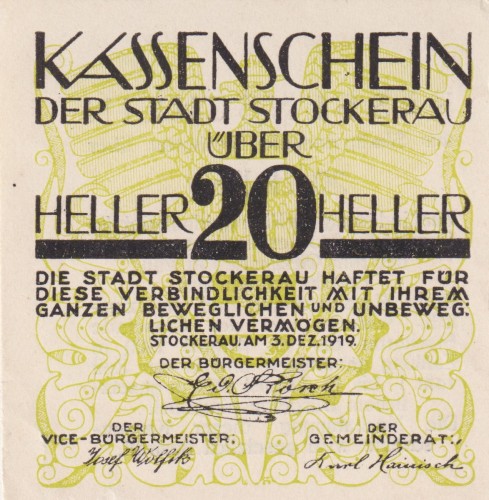 Stockerau 20 Heller 3.12.1919-15.8.1920 A.jpg