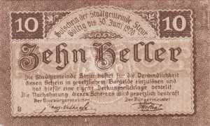 Austria Steyr 10 Heller 4.11.1919-30.6.1920 AU/UNC
