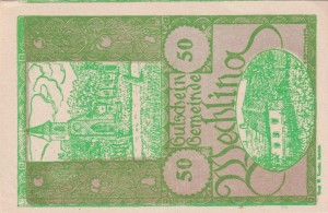 Austria Wechling in N.-Ost. 50 Heller 30.10.1920 aUNC