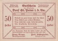 Dorf St. Peter i.d. Au 50 Heller 30.12.1920 R.jpg