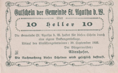 St. Agatha 10 Heller 30.9.1920 A.jpg