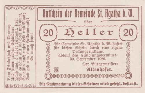 St. Agatha2 20 Heller 30.9.1920 A.jpg