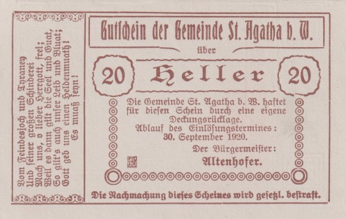 St. Agatha1 20 Heller 30.9.1920 A.jpg