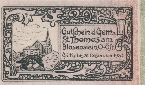 St. Thomas am Blasenstein 20 Heller 31.12.1920 A.jpg