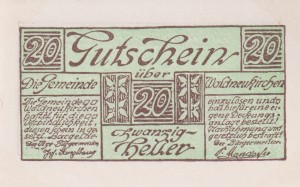 Austria Waldneukirchen 20 Heller UNC