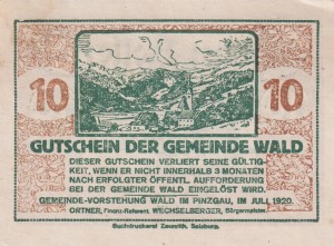Austria Wald 10 Heller 7.1920 AU/UNC