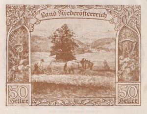 Austria Niederösterreich 50 Heller 1.5.1920-31.12.1920 AU/UNC
