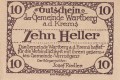 Wartberg a.d. Krems1 10 Heller 31.12.1921 A.jpg