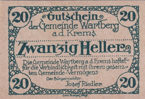 Wartberg a.d. Krems 20 Heller 31.12.1921 A.jpg