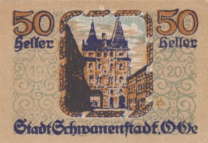 Austria Schwanenstadt 50 Heller 31.12.1921 AU/UNC