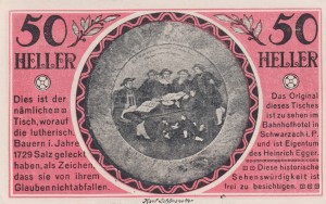 Austria Schwarzach i. P. 50 Heller 31.12.1920 AU/UNC