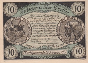 Austria St. Johann i. Pg. 10 Heller 12.5.1920-31.12.1920 AU/UNC