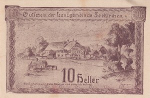 Austria Seekirchen 10 Heller 31.12.1920 aUNC