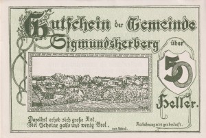 Austria Sigmundsherbeg 50 Heller 31.12.1920 AU/UNC