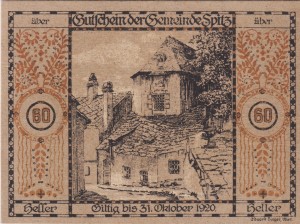 Austria Spitz 60 Heller 31.10.1920 aUNC