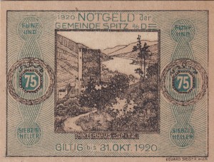 Austria Spitz 75 Heller 31.10.1920 aUNC