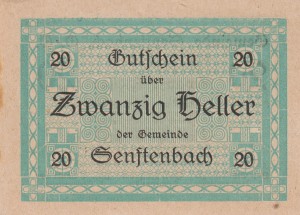 Austria Senftenbach 20 Heller 28.5.1920-31.12.1920 AU/UNC