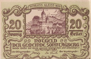 Austria Sonntagberg 20 Heller 31.12.1920 AU/UNC