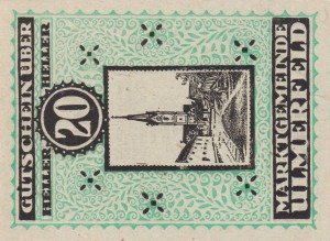 Austria Ulmerfeld 20 Heller 1.1.1920-1.6.1920 aUNC