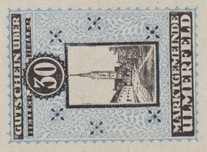 Austria Ulmerfeld 30 Heller 1.1.1920-1.6.1920 aUNC