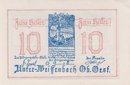 Unterweissenbach 10 Heller 12.5.1920 A.jpg