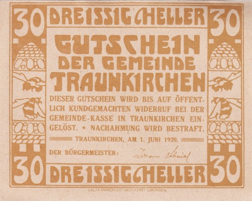 Traunkirchen 30 Heller 1.6.1920 R.jpg