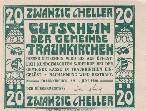 Traunkirchen 20 Heller 1.6.1920 A.jpg