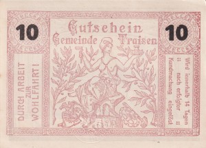 Austria Traisen 10 Heller 1920 AU/UNC
