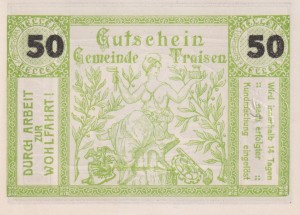 Austria Traisen 50 Heller 1920 aUNC