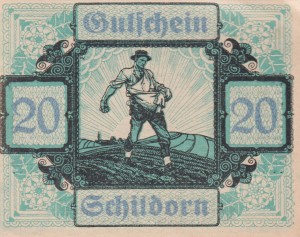 Austria Schildorn 20 Heller 31.12.1920 XF