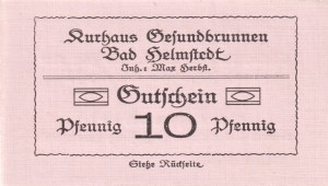 Helmstedt 10 Pf  UNC