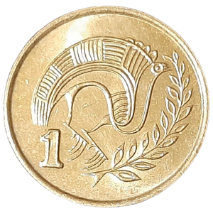 Cypr 1 Cent KM 53.2 1987 UNC