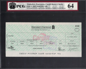Zimbabwe 20000 Dollars P-25 2004 Stan PCG 64