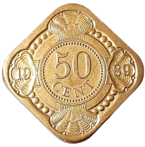 Netherland Antilles 50 Cents KM 36 1989 UNC