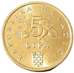 Croatia 5 Lipa KM 5 1993 UNC