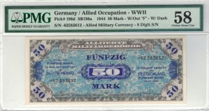 Niemcy 50 Mark P-196d 1944 Stan PMG 58