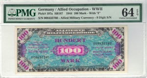 Germany 100 Mark  P-197a 1944 Stan PMG 64