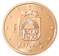 Euro Łotwa KM 151 2014 R.png
