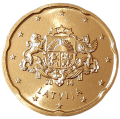 Euro Łotwa KM 154 2014 R.png