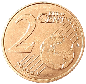 Belgia 2 Eurocenty KM 225 2004 UNC
