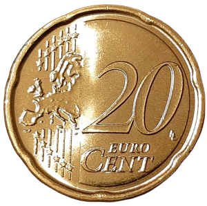 Włochy 20 Eurocentów KM 248 2010 UNC