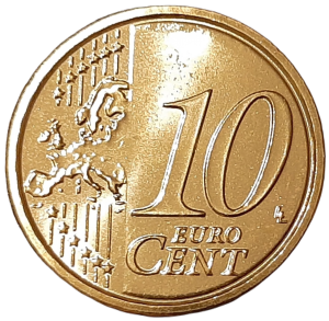 Włochy 10 Eurocentów KM 247 2010 UNC