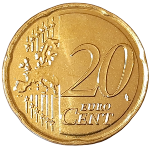 Malta 20 Eurocentów KM 129 2008 UNC