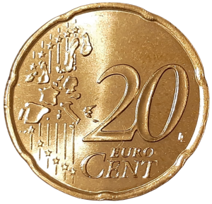 Francja 20 Eurocentów KM 1286 2000 UNC